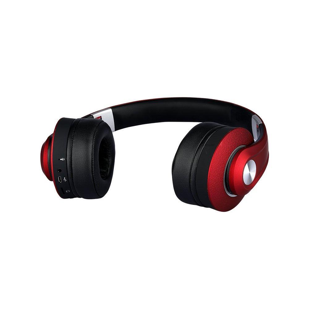 VT-6322 BLUETOOTH WIRELESS HEADPHONE WITH ADJUSTABLE HEAD-500mah-RED