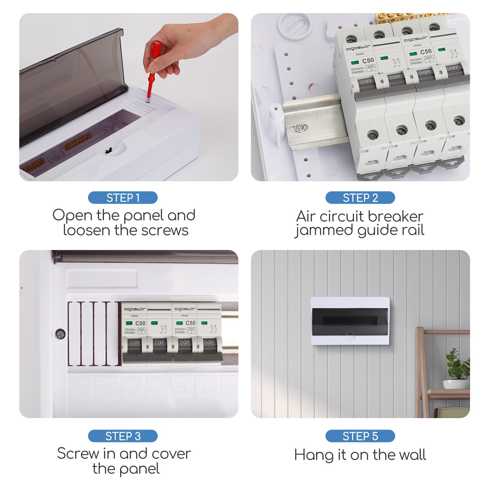 Distribution Box Surface-mounted 18 Ways White