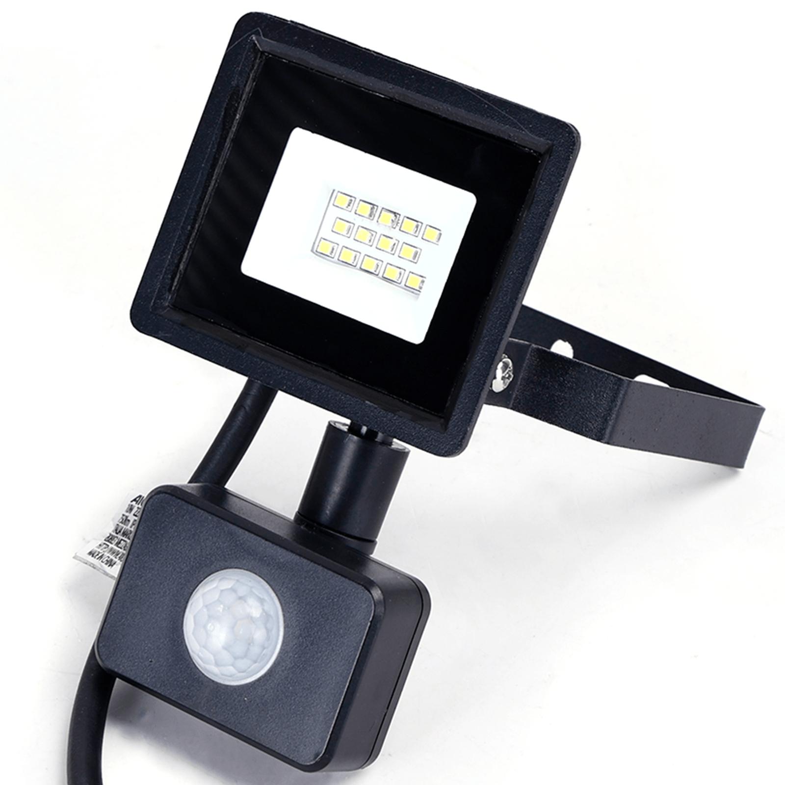 LED sensor floodlight black 10W