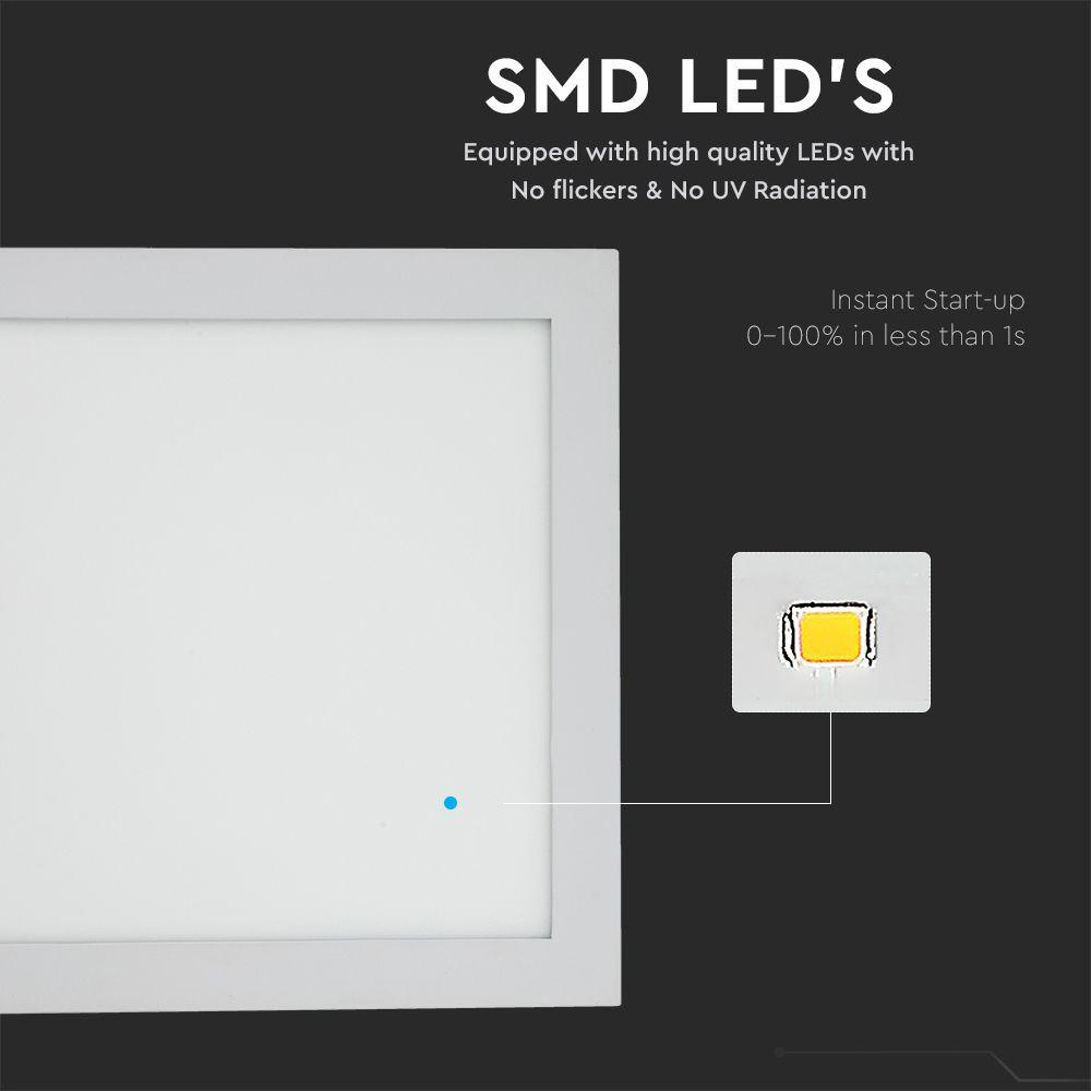 VT-2407 24W LED PREMIUM PANEL 3000K SQUARE