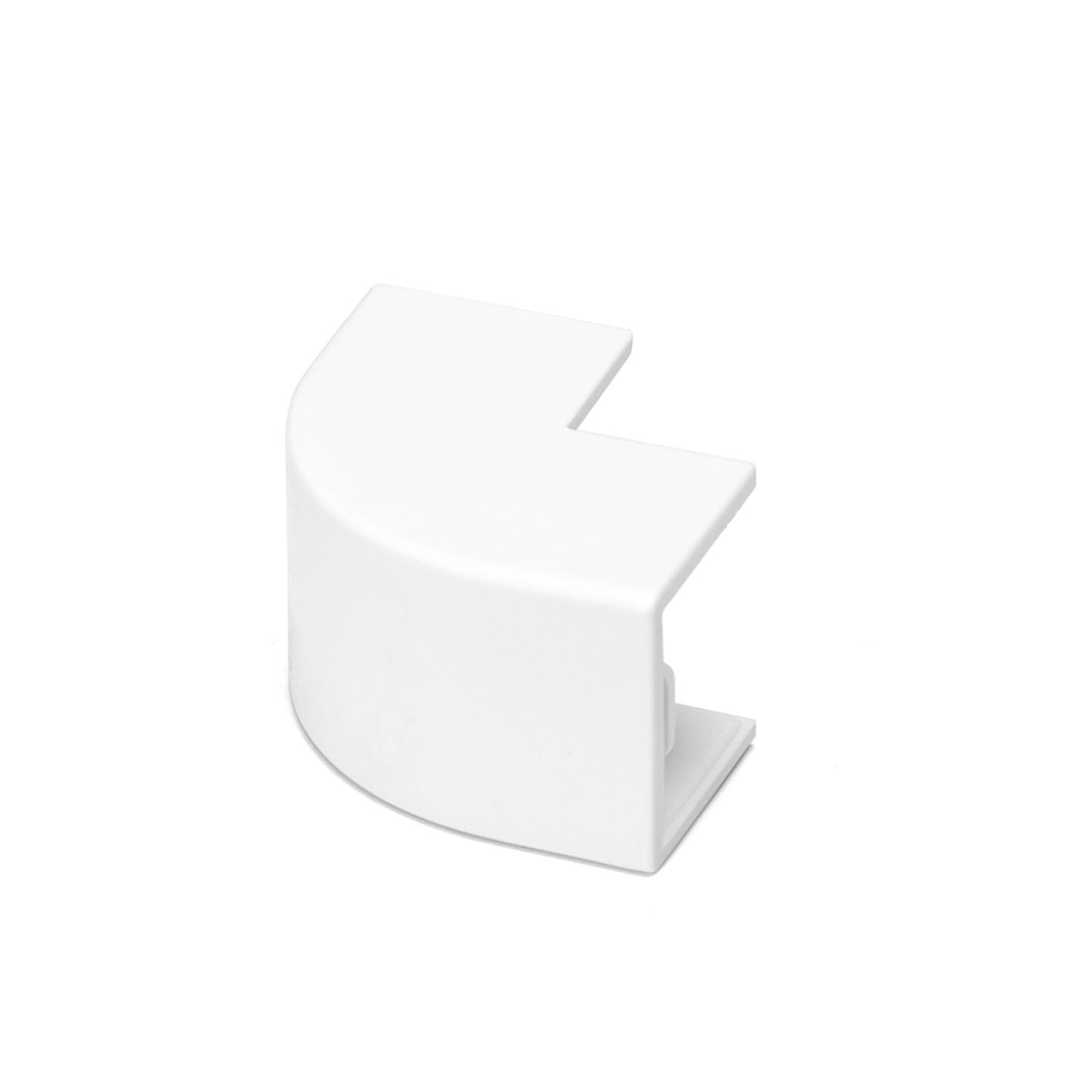 PVC Square Trunking External Bend White 15*10mm 4pcs