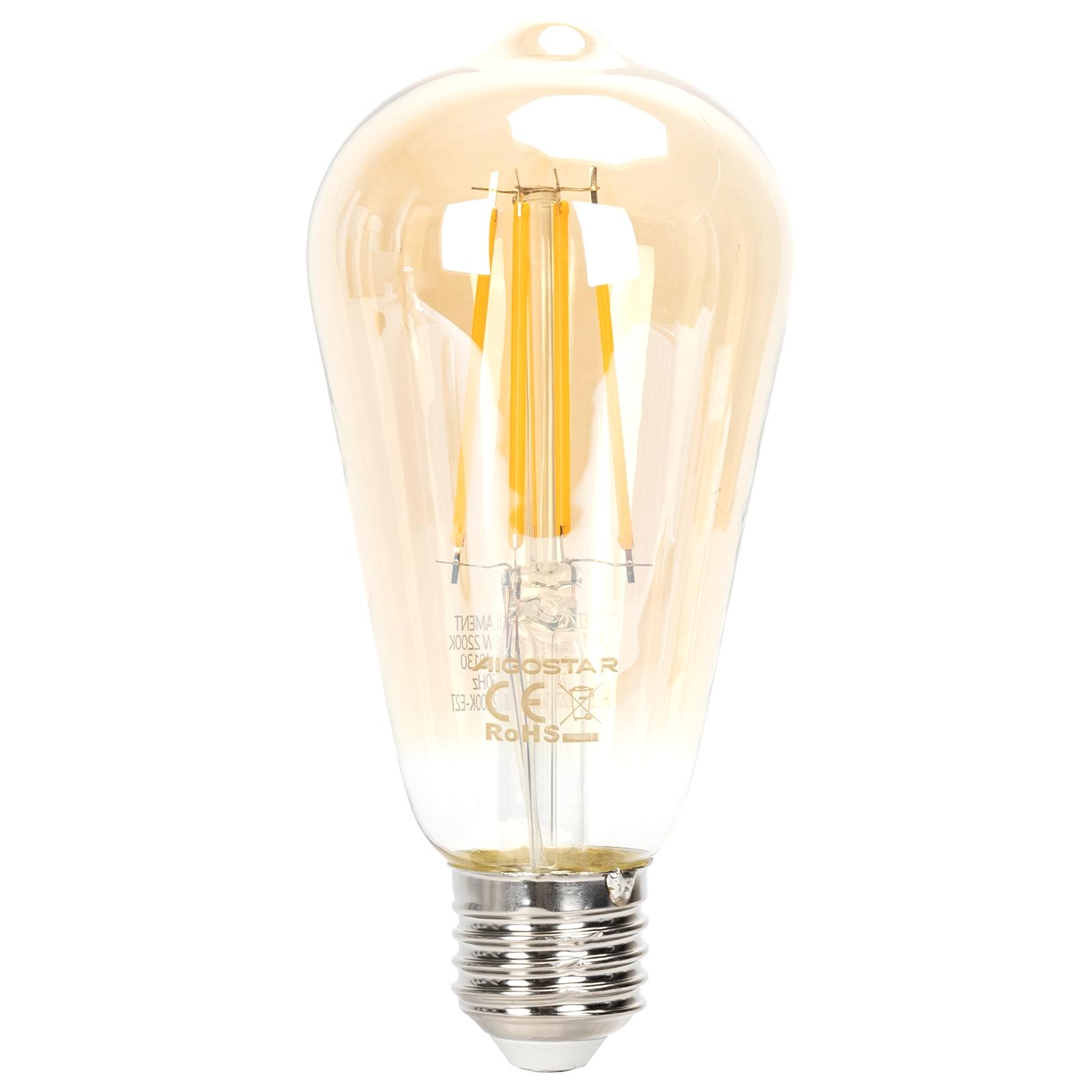 LED E27 ST64 6W Warm light