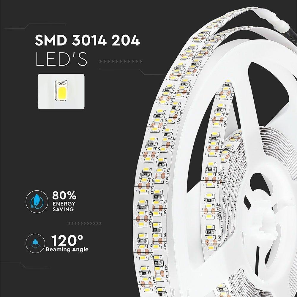 VT-3014-204 18W/M LED STRIP LIGHT 4500K IP20 (5M/ROLL)(PRICE PER M)