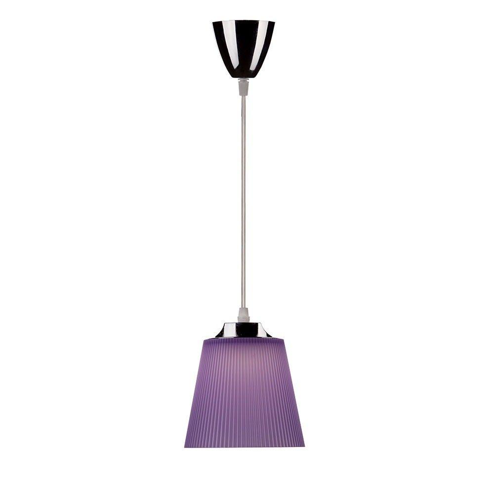 VT-1036 7W LED CEILING LAMP 4000K - CHROME BODY+PURPLE SHADE