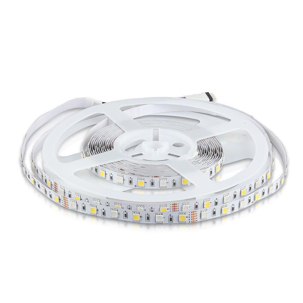 VT-5050 60 8W/M LED STRIP LIGHT RGB+4000K IP20 (5M/ROLL)(PRICE PER M)