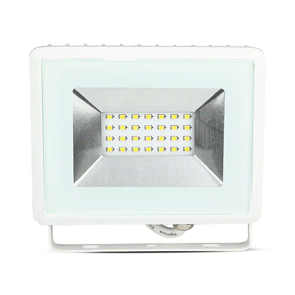 20W Naświetlacz LED SMD, Barwa:6500K, Obudowa: Biała, VTAC, SKU 5951