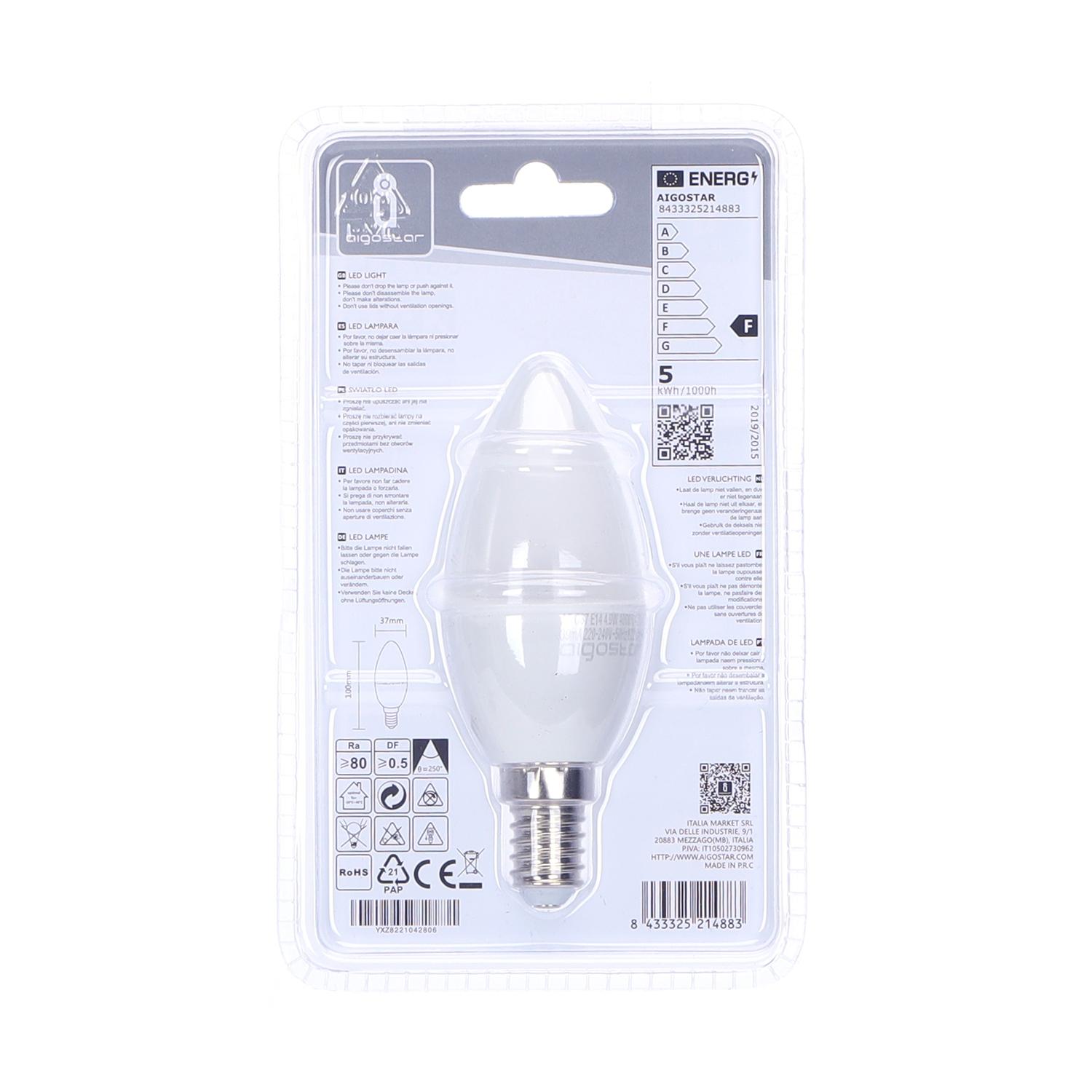 LED C37 E14 4.9W