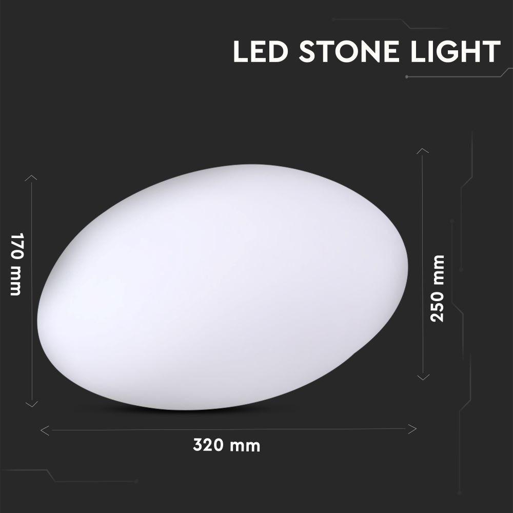 Oprawa ogrodowa LED STONE , , Wymiary:33X25X17cm, VTAC, SKU 40171