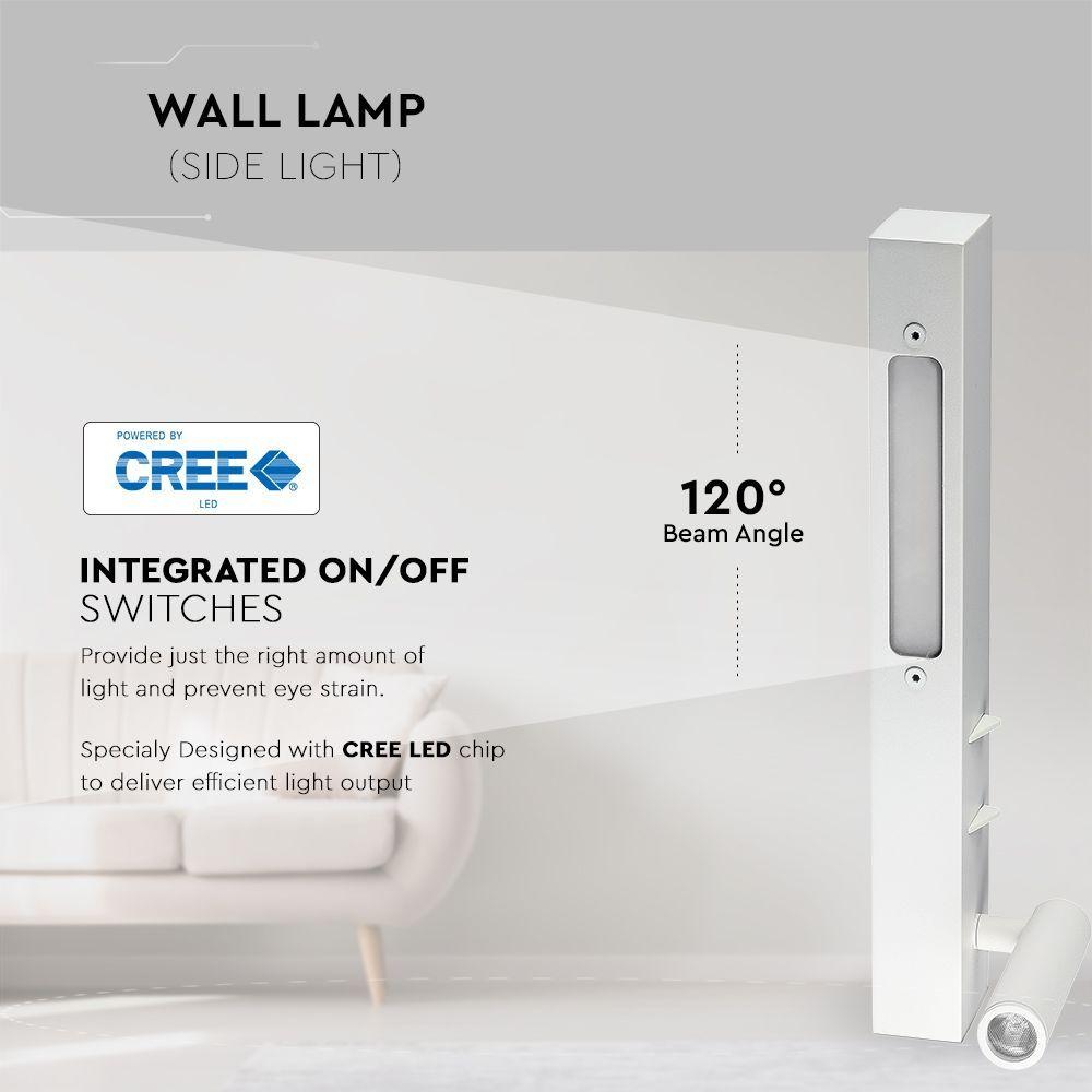 VT-2953 3W+6W LED BEDSIDE LIGHT(WALL LAMP) 3000K-WHITE