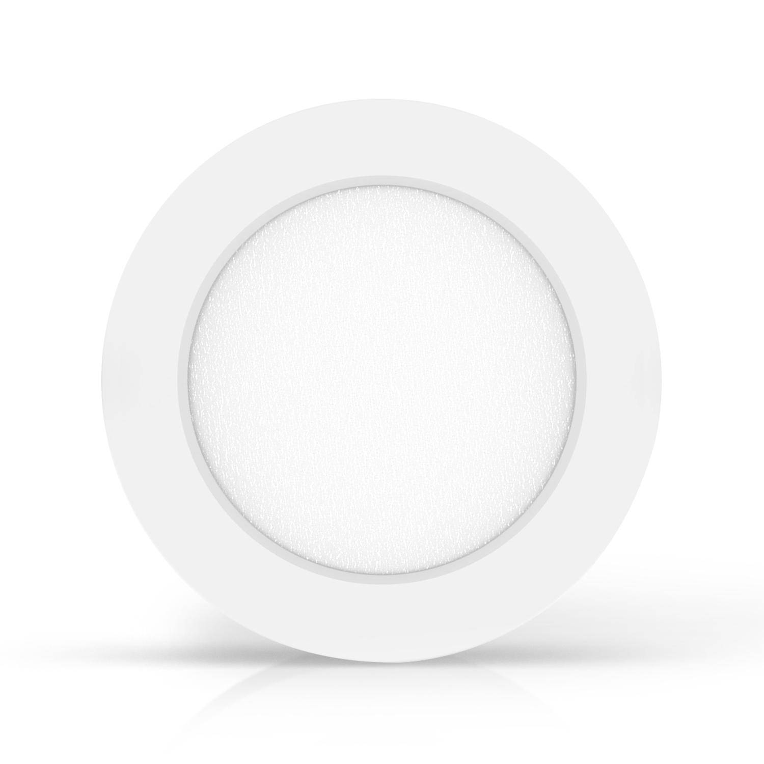 Downlight okrągły natynkowy LED E6 6W Żółte światło(6W,3000K,Barwa Ciepła,600lm)