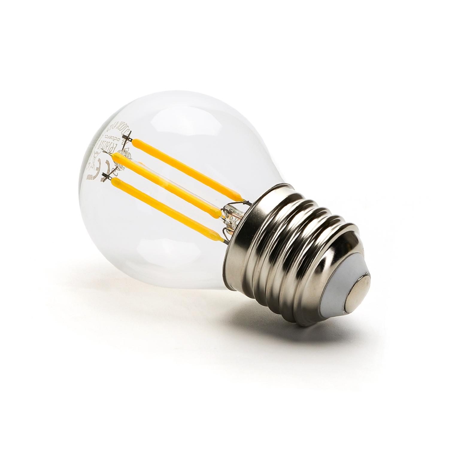 LED Filament Bulb (Clear) G45 E27 4W