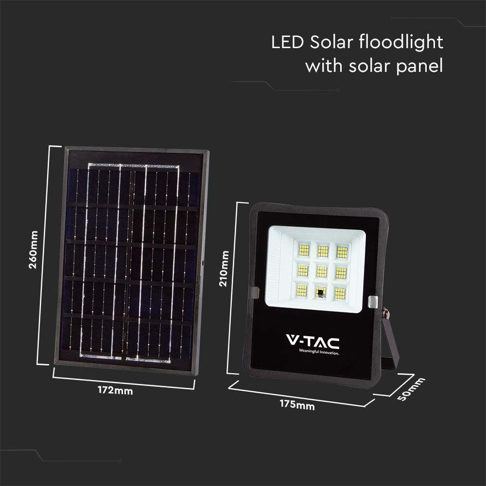 VT-55050 50W LED SOLAR FLOODLIGHT 6400K