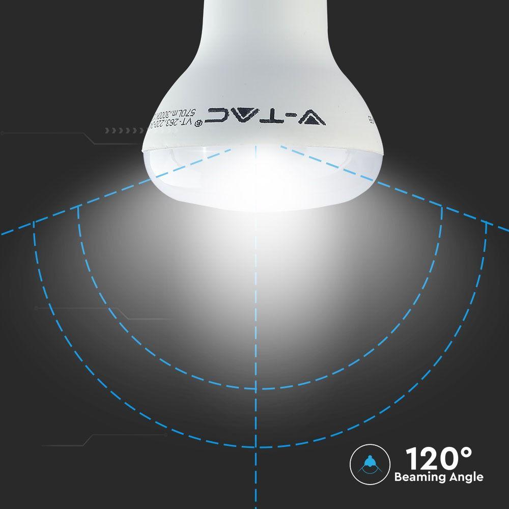 VT-263 8W R63 LED BULBS-SAMSUNG CHIP 4000K E27