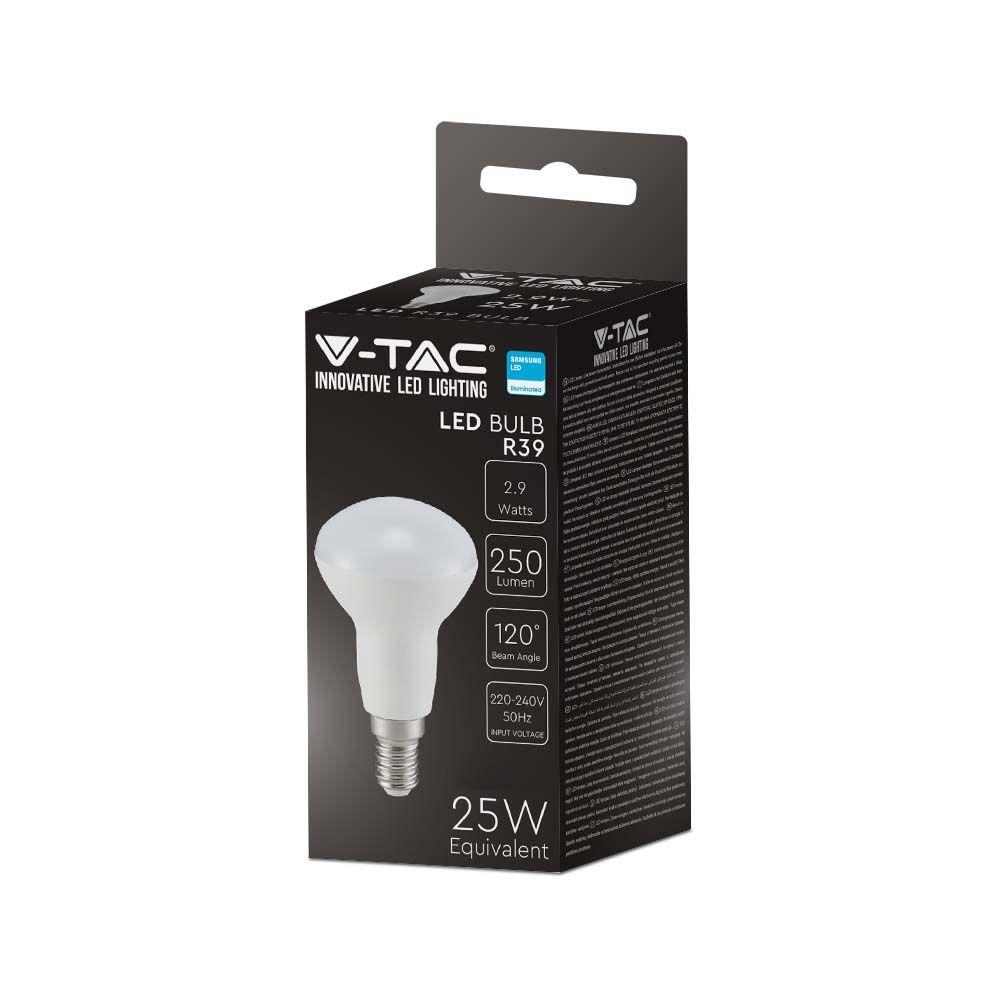 VT-239 2.9W R39 PLASTIC BULB SAMSUNG CHIP 6500K E14