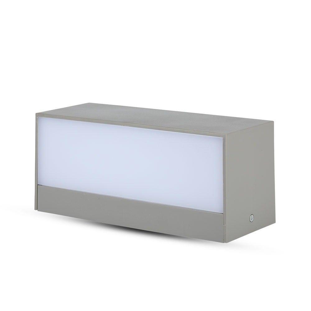 12W Lampa ścienna LED, Kierunek: Góra-Dół, Barwa:4000K, Obudowa: Szara, VTAC, SKU 8243