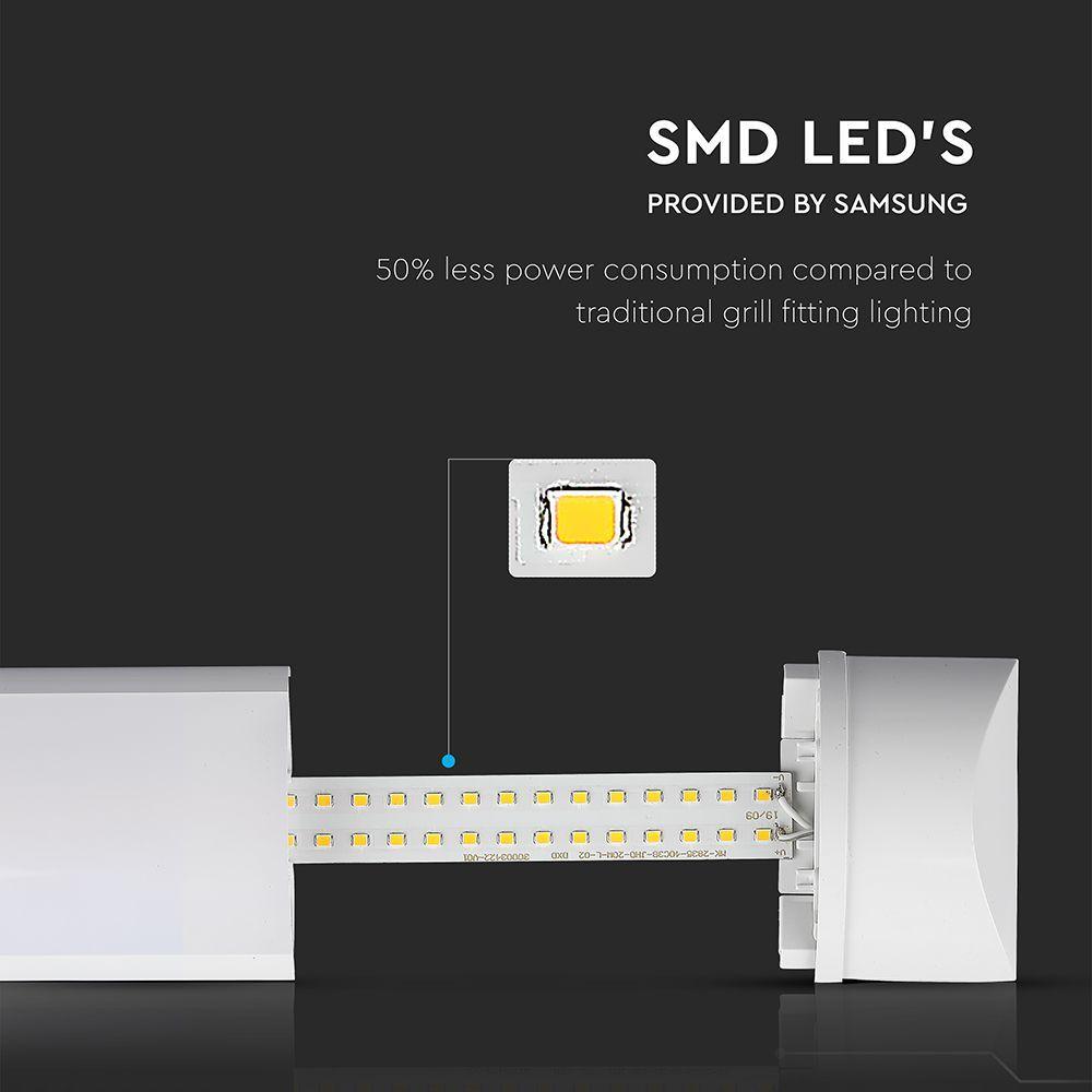 60W Belka oświetleniowa LED 180cm, Chip SAMSUNG Barwa:4000K, VTAC, SKU 21670