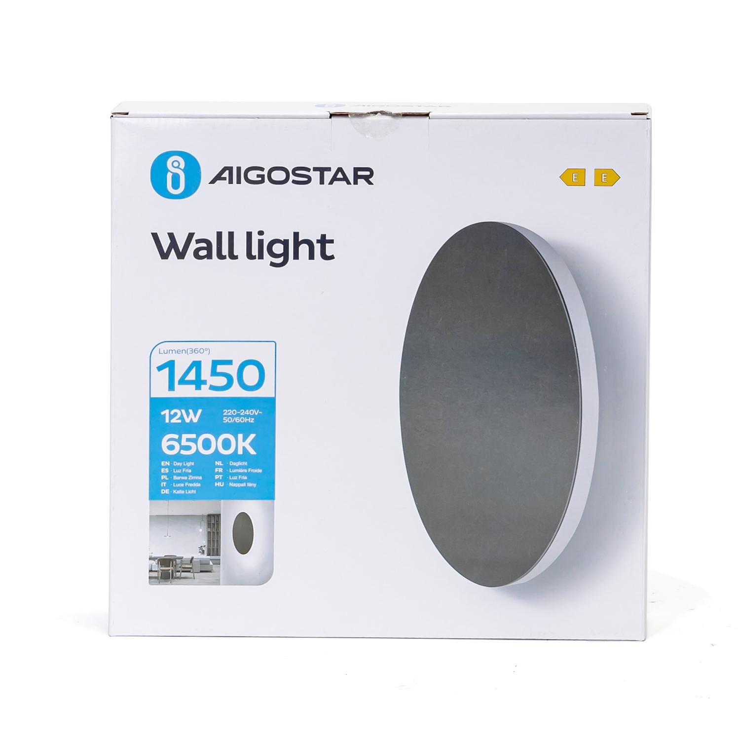 LED Metal Wall Light Black 12W