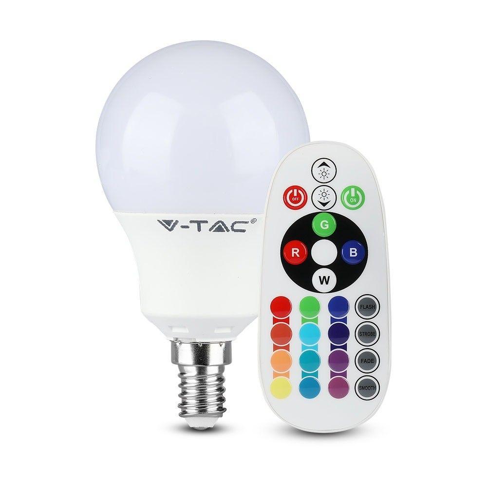 VT-2234 3.5W P45 LED BULB (RF CONTROL - DIMMABLE) RGB+4000K DIMMABLE E14