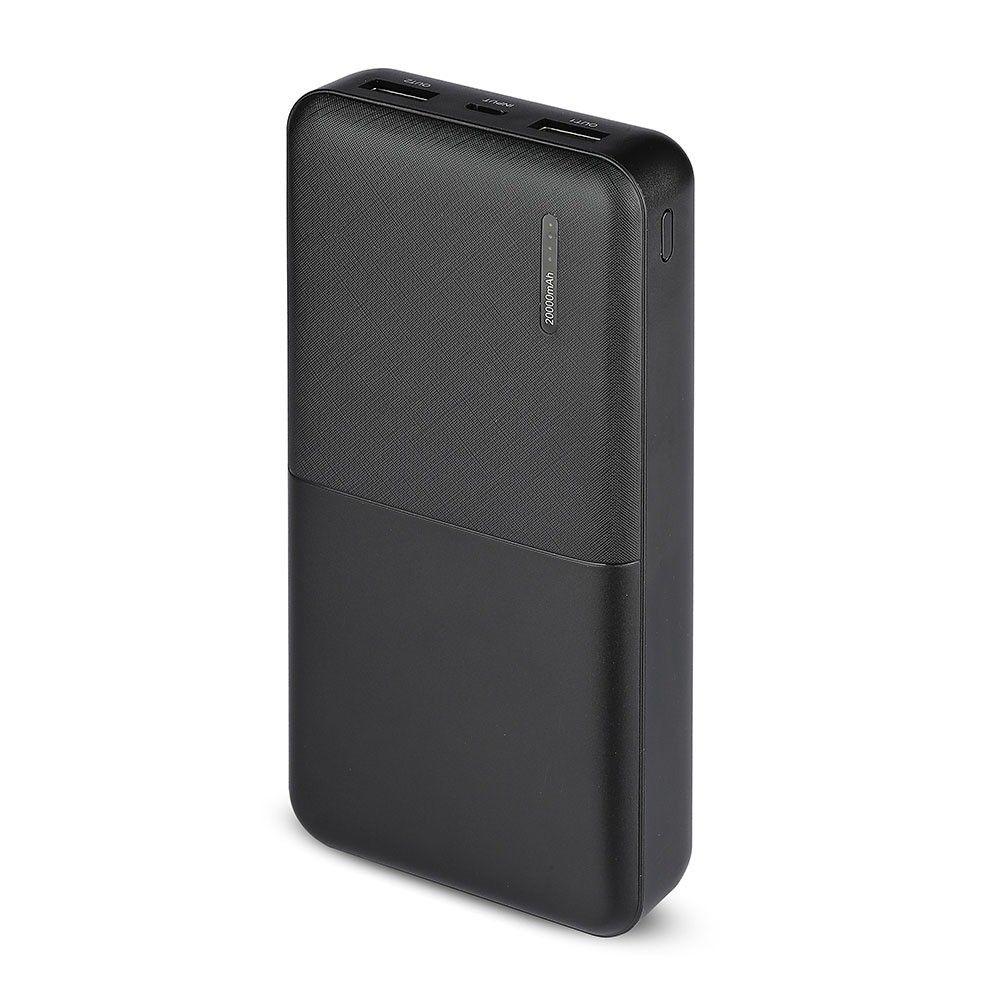 Power Bank, 3.7V/20000mAh, Czarny, VTAC, SKU 8903