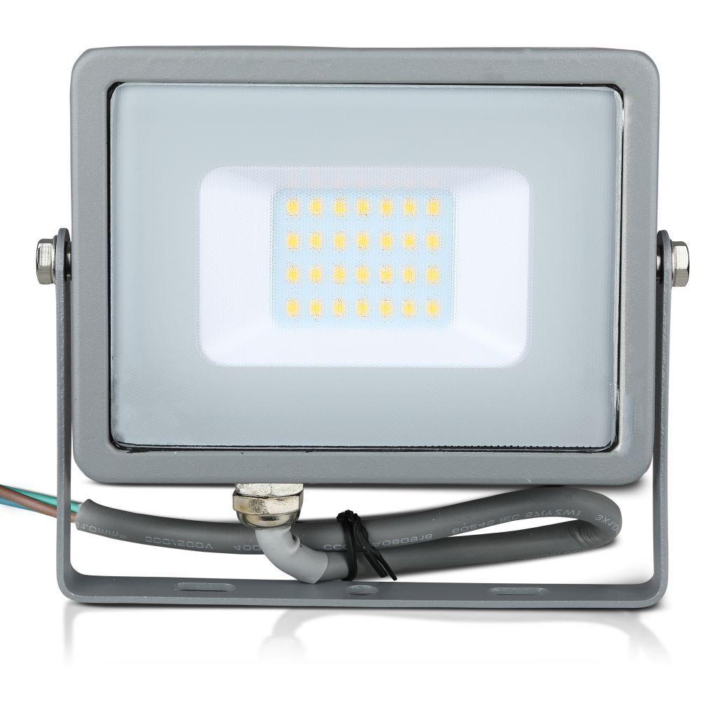 20W Naświetlacz LED SMD, Chip SAMSUNG, Barwa:3000K, Obudowa: Szara , VTAC, SKU 445