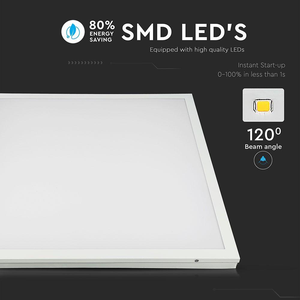 VT-6170 70W LED BACKLIT PANEL 600x600MM 2IN1(SURFACE/RECESSED) PANEL 6500K 6PCS/PACK