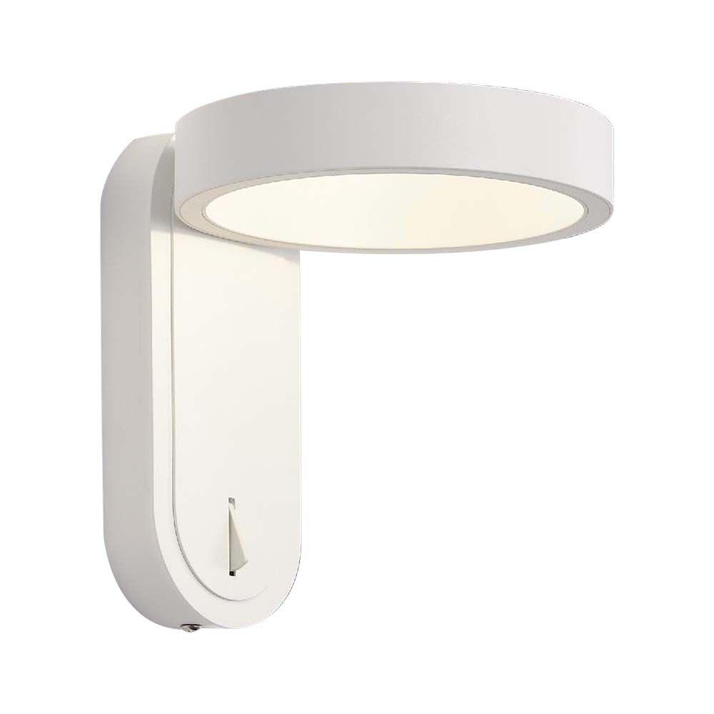 5W Lampa Ścienna LED, Barwa: 3000+4000K, Obudowa: Biała      , VTAC, SKU 10447