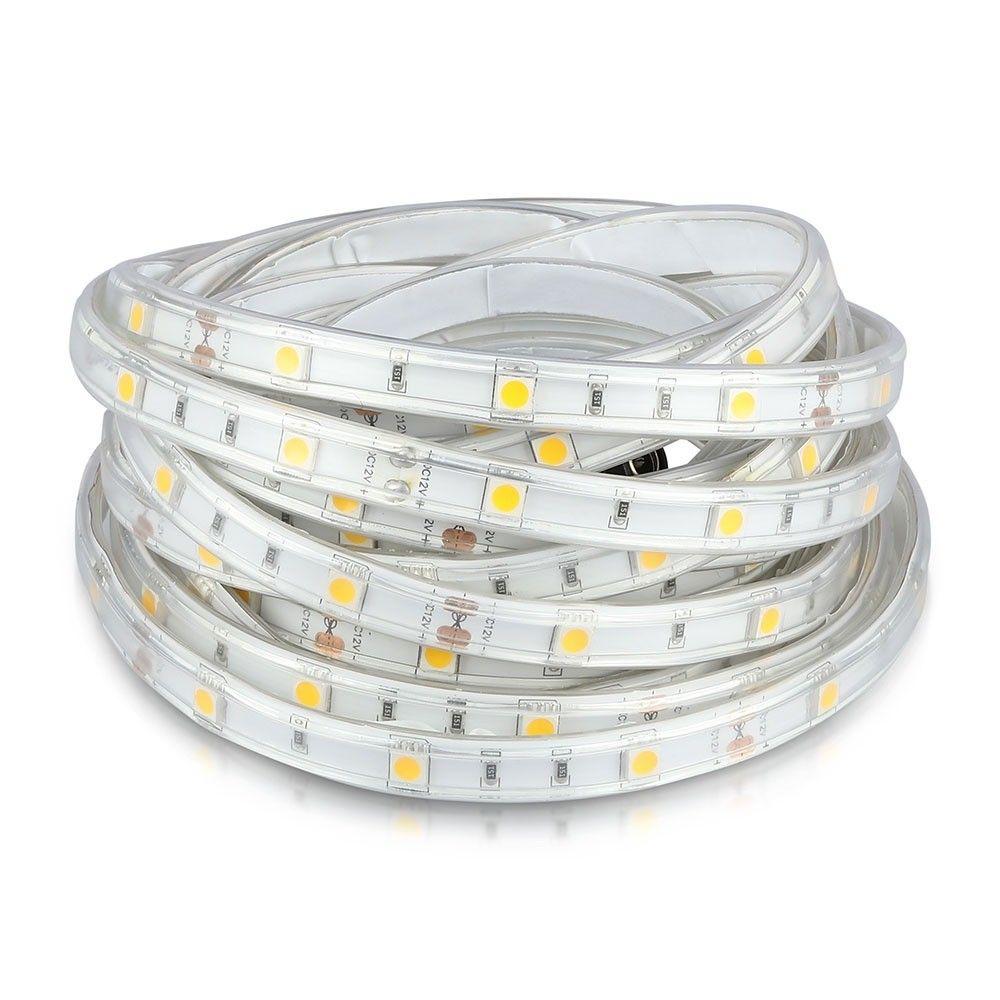 VT-5050-30 4.8W/M LED STRIP 6000K IP65 (5M/ROLL)(PRICE PER M)