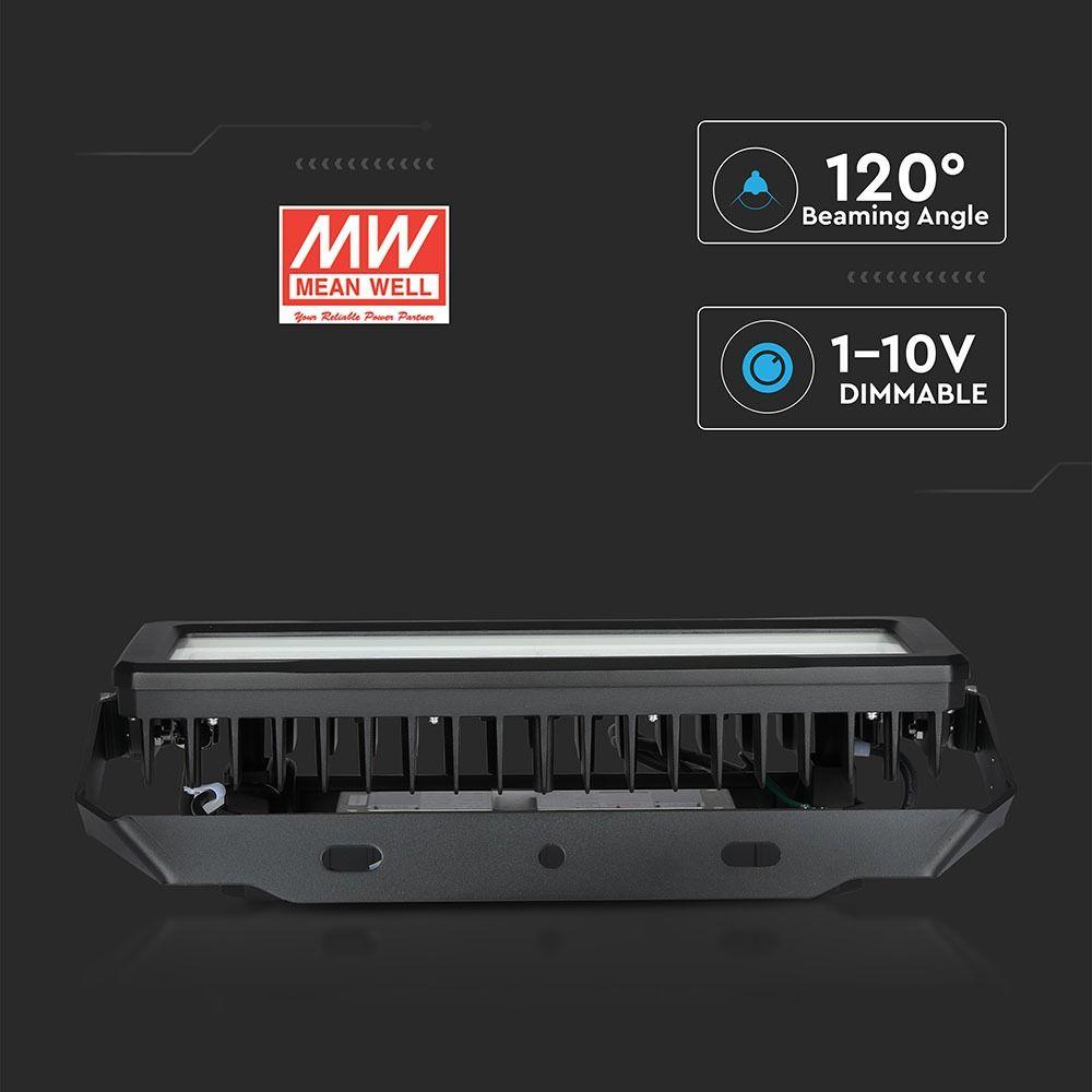 250W Oprawa stadionowa, Chip SAMSUNG, ZASILACZ MEANWELL, Barwa:4000K, ŚCIEMNIANIE 0-10V, KĄT 120', VTAC, SKU 494