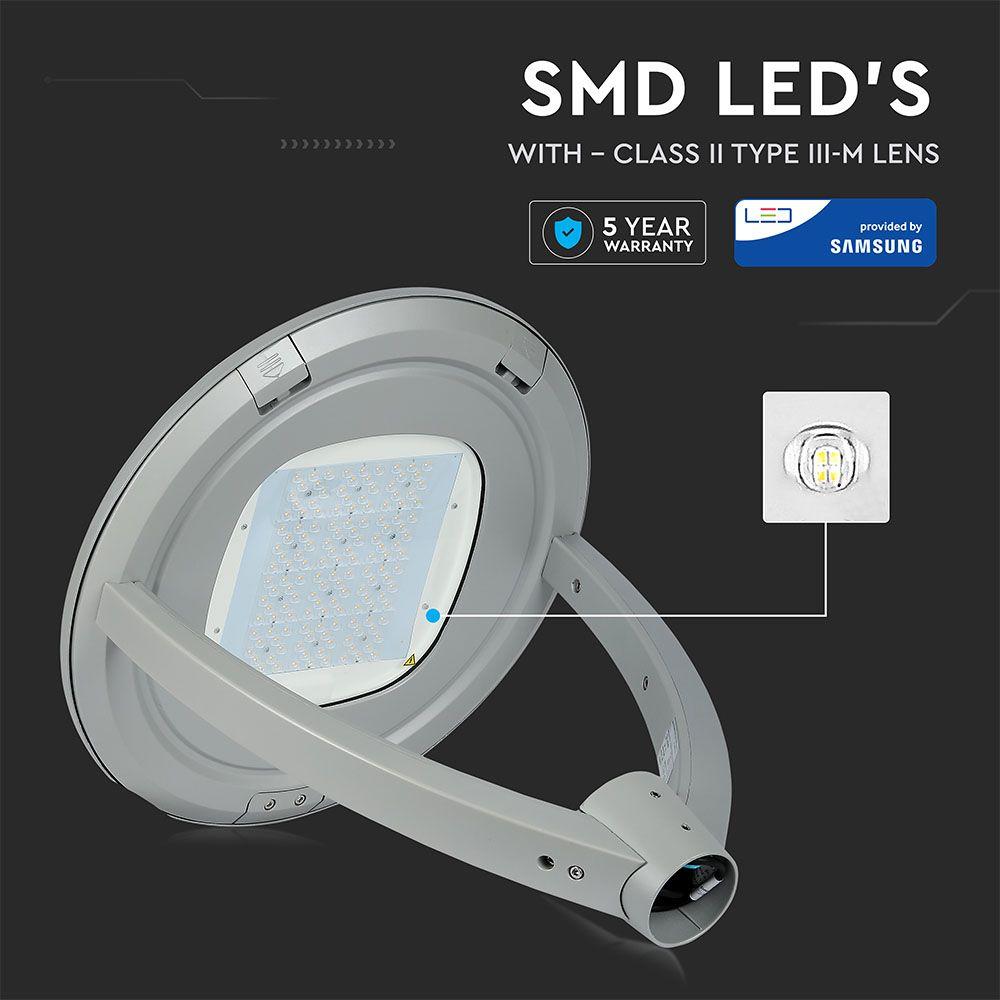 100W Lampa ogrodowa (CLASS II,TYPE III-M LENS), Chip SAMSUNG, Barwa:4000K, VTAC, SKU 783