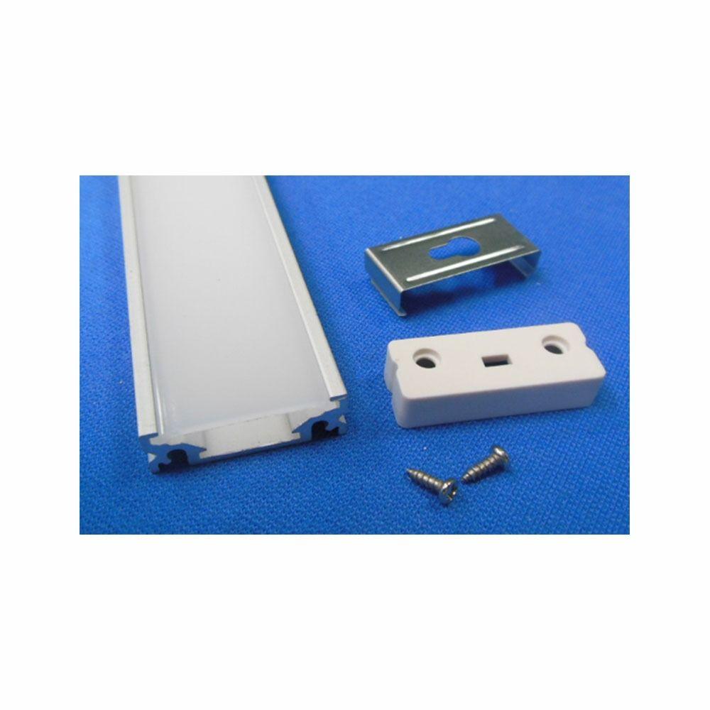 MOUNTING KIT WITH DIFFUSER FOR LED STRIP SURFACE 25X10X1000MM MATT