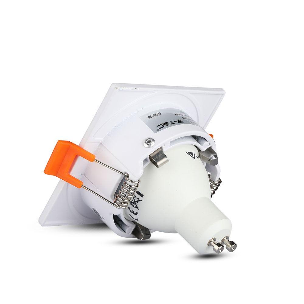 VT-876 GU10 FITTING SQUARE-WHITE