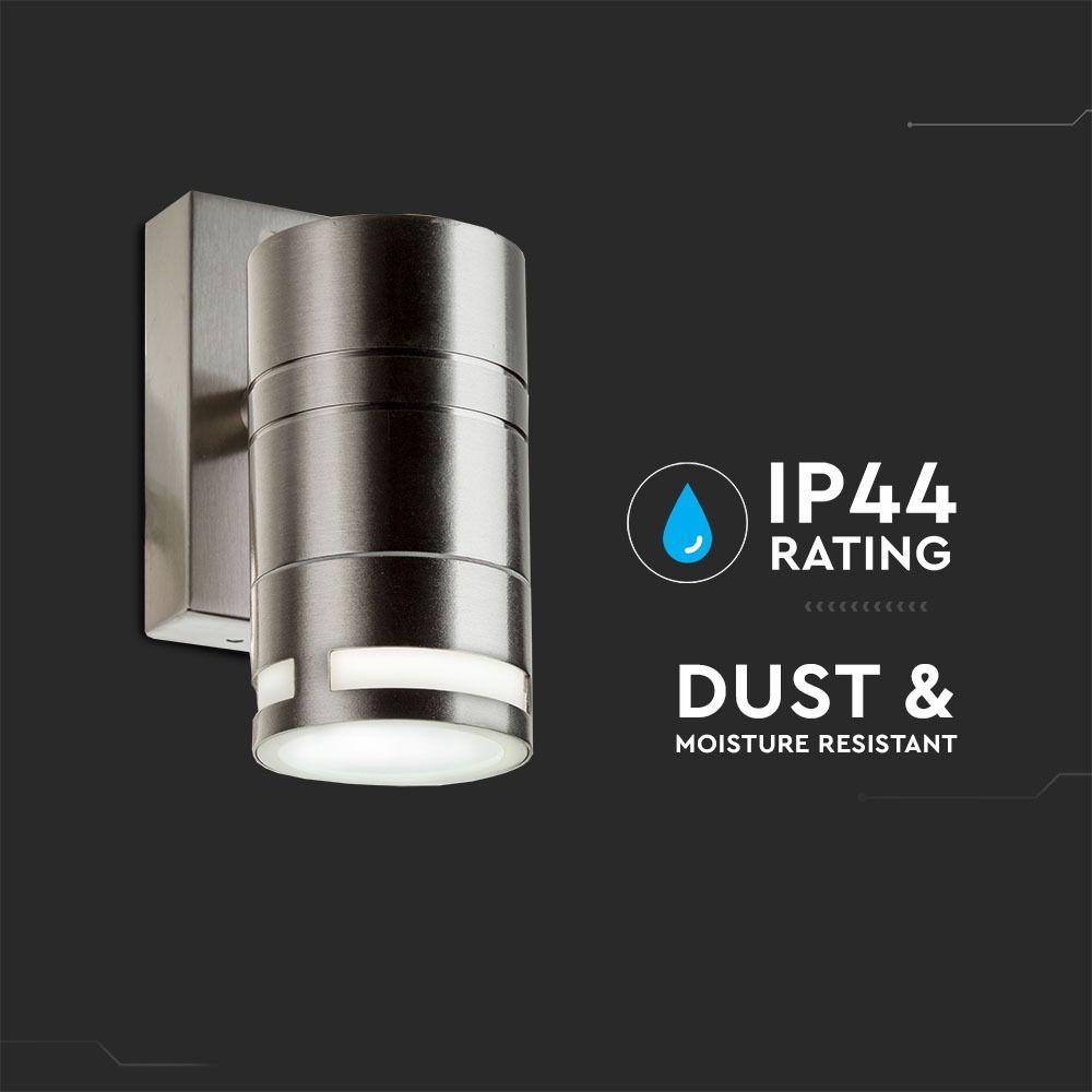 VT-7631 1 WAY GU10 WALL FITTING,STAINLESS STEEL BODY, IP44