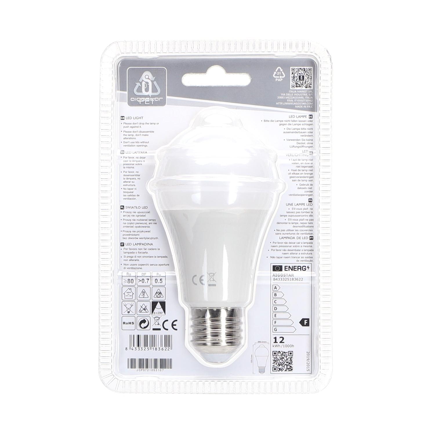 LED E27 12W A60 ( Sensor bulb )