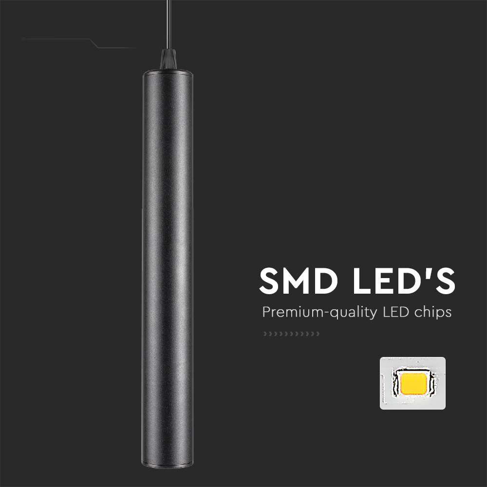 VT-4214 14W LED MAGNETIC TRACK LIGHT-PENDANT 4000K BLACK BODY