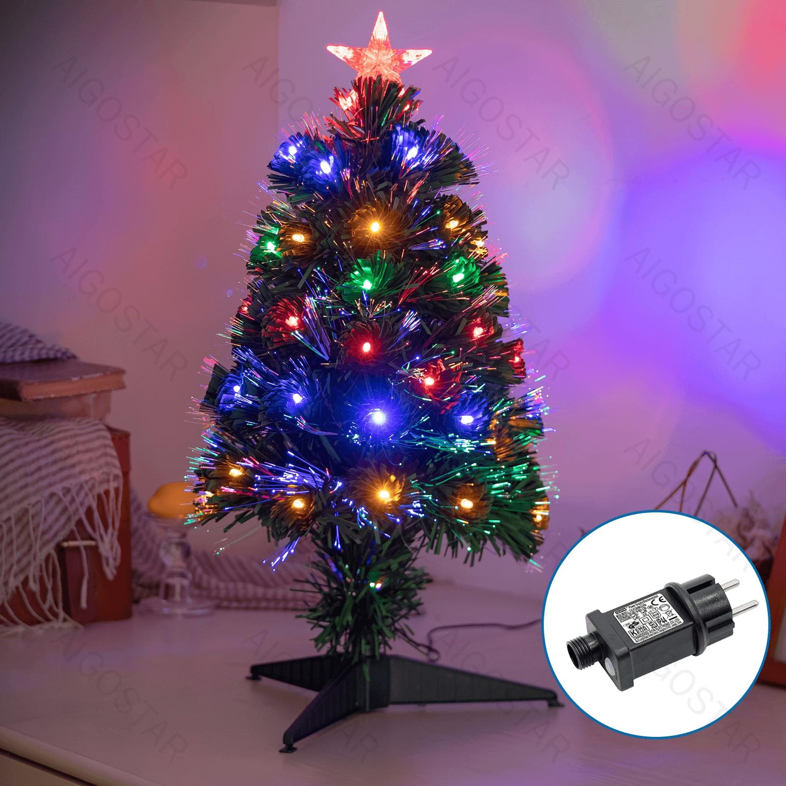 Low voltage fiber optic Christmas tree, RGBY, 90cm