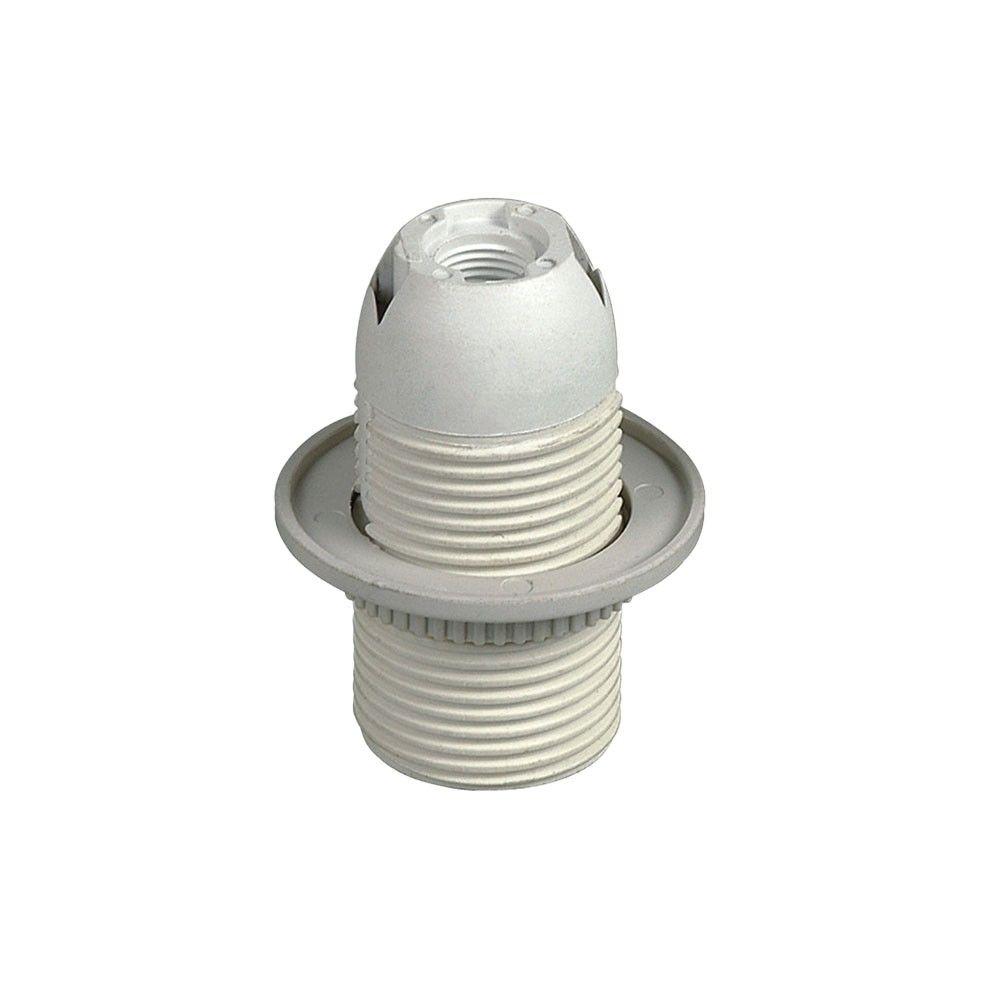 E27 LAMP HOLDER -WHITE WITH SUNSHADE