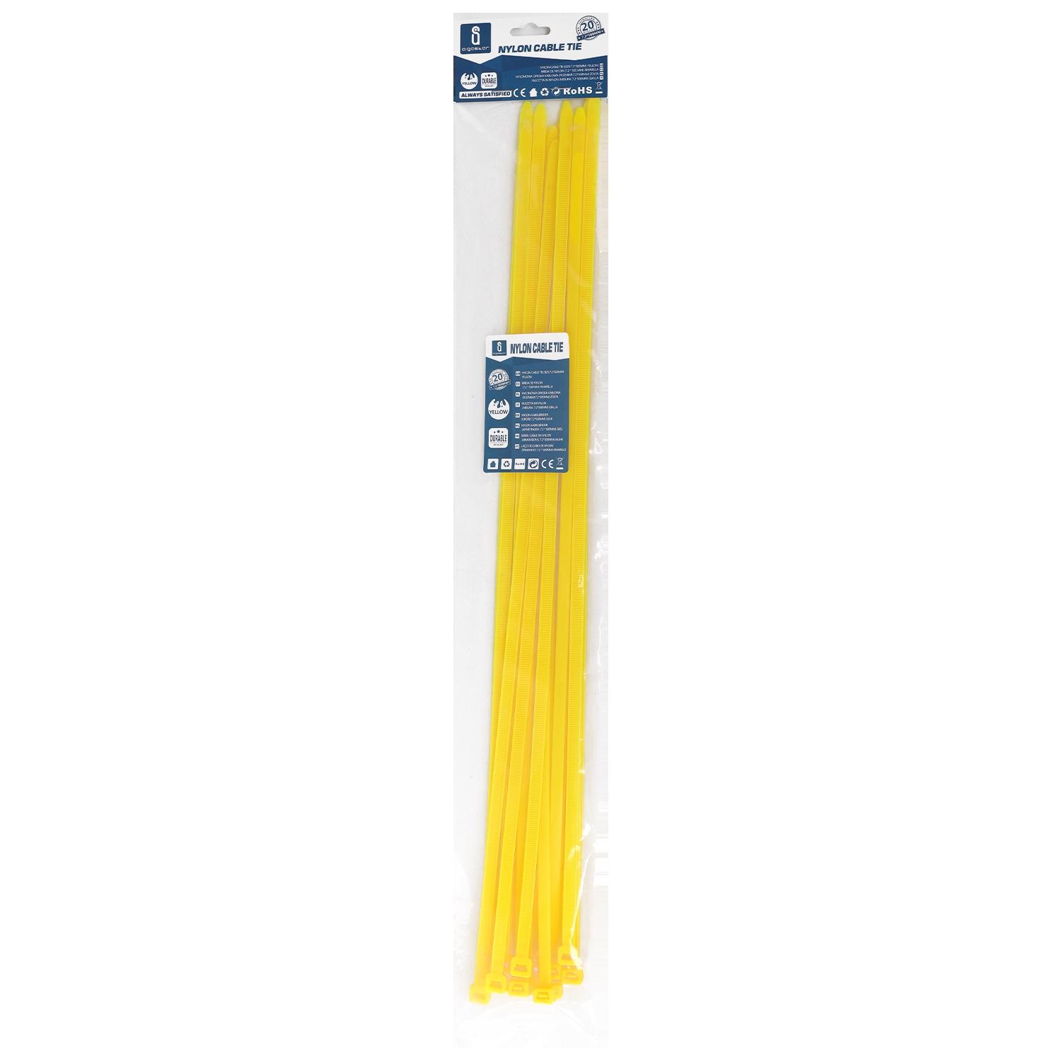 Nylon Cable Ties W7.2*L500mm Yellow