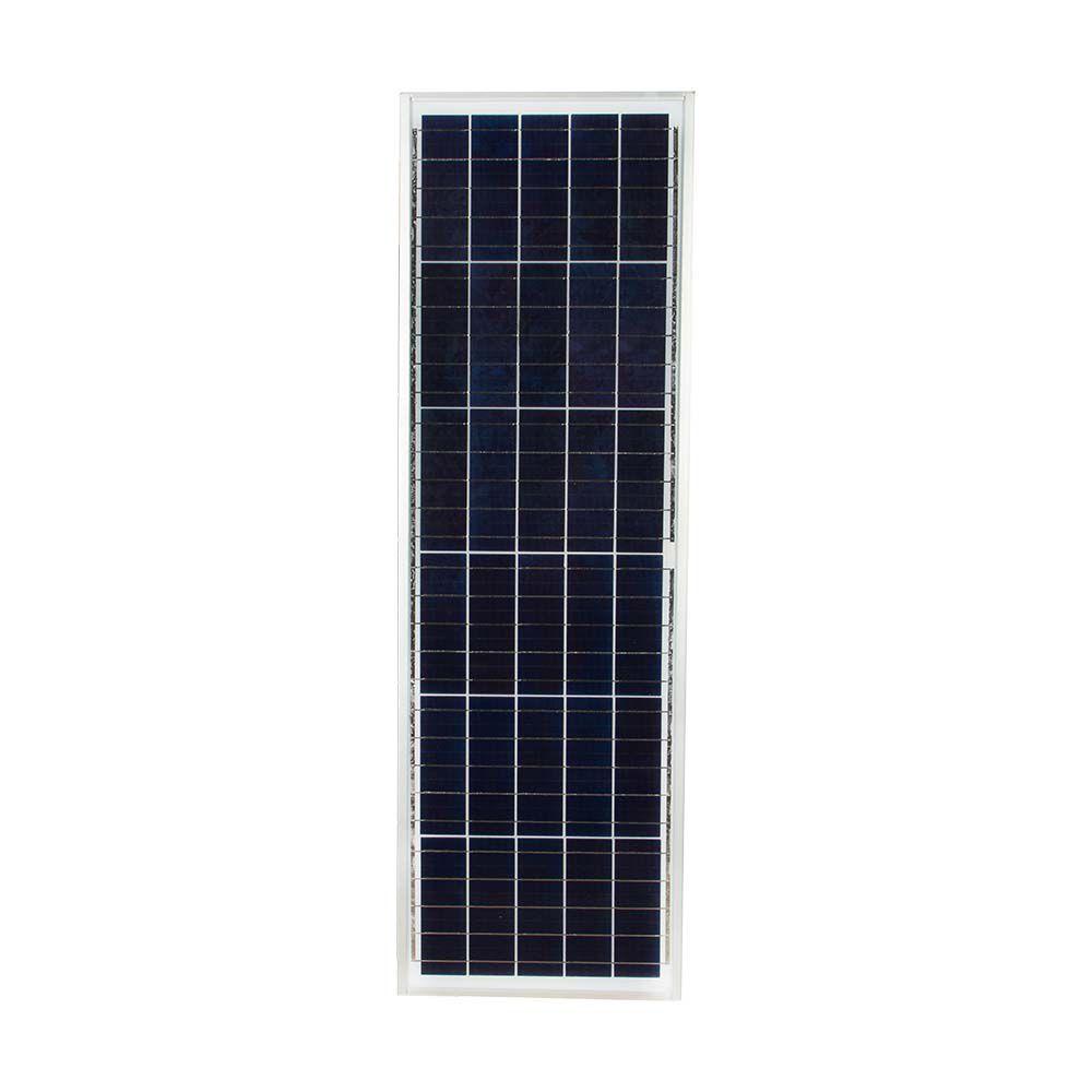 50W Lampa uliczna solarna z czujnikiem ruchu, Barwa:4000K, Obudowa: Srebrna, VTAC, SKU 6759