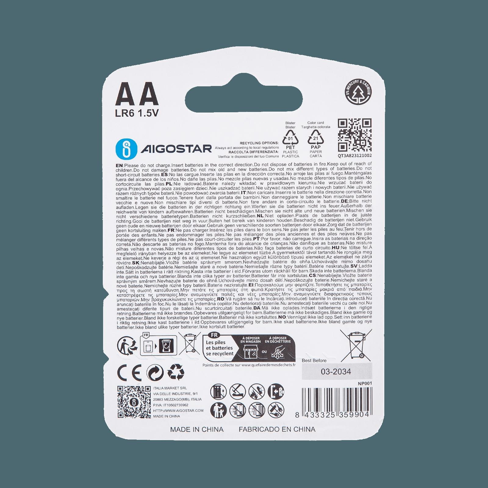 Bateria alkaliczna LR6 (AA) 1.5V 4 szt.