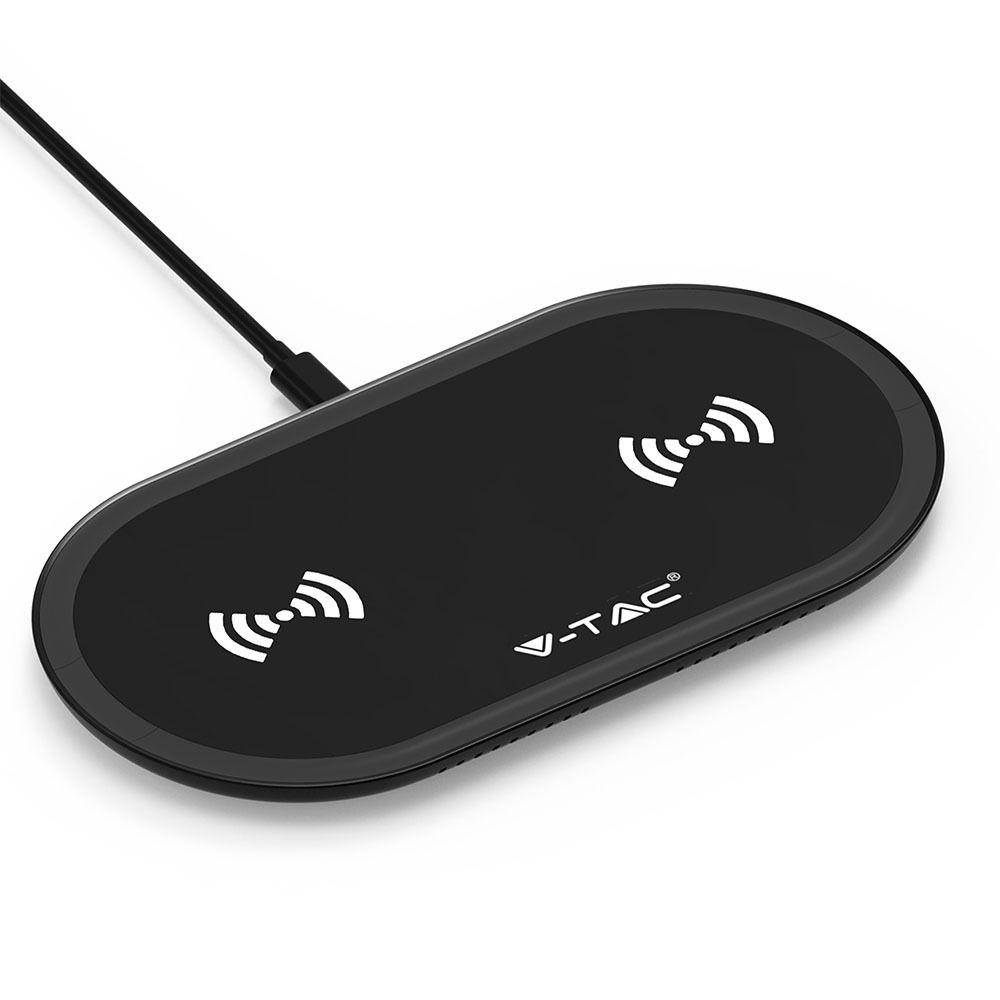 VT-1213 10W WIRELESS CHARGING PAD-BLACK+BLACK