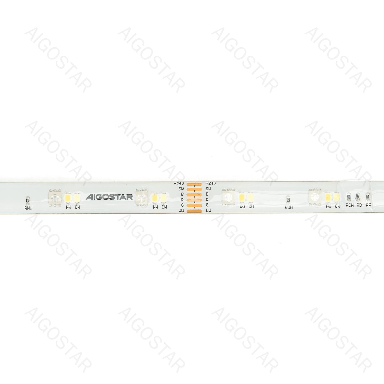 MESH CONTROLLER 24W Adaptor LED  STRIP LIGHT 24V 5M 5050/2835 30+30+30LED/M 6LED 4.8+4.8+4.8W/m IP65 BLU RGB+CCT