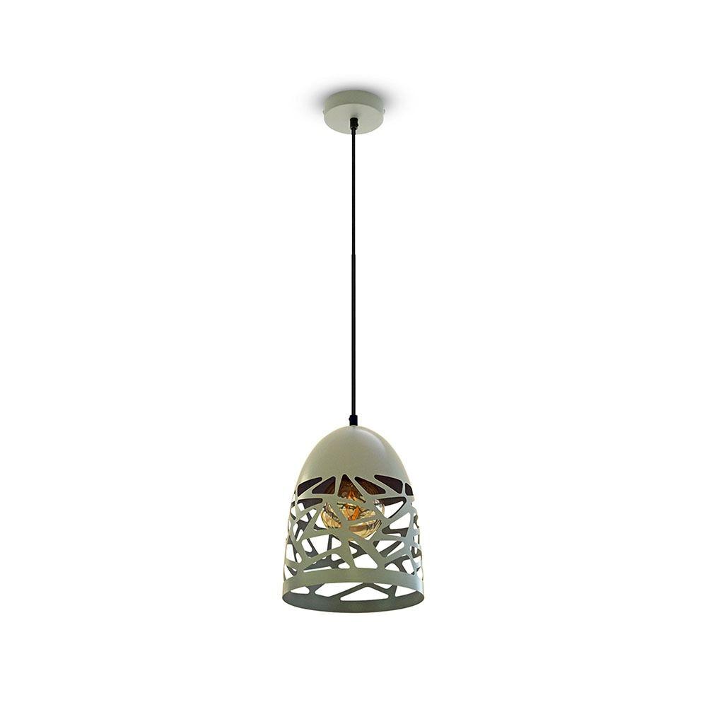 VT-7200 MATT GREY PENDANT LIGHT WITH MATT GREY CANOPY-E27