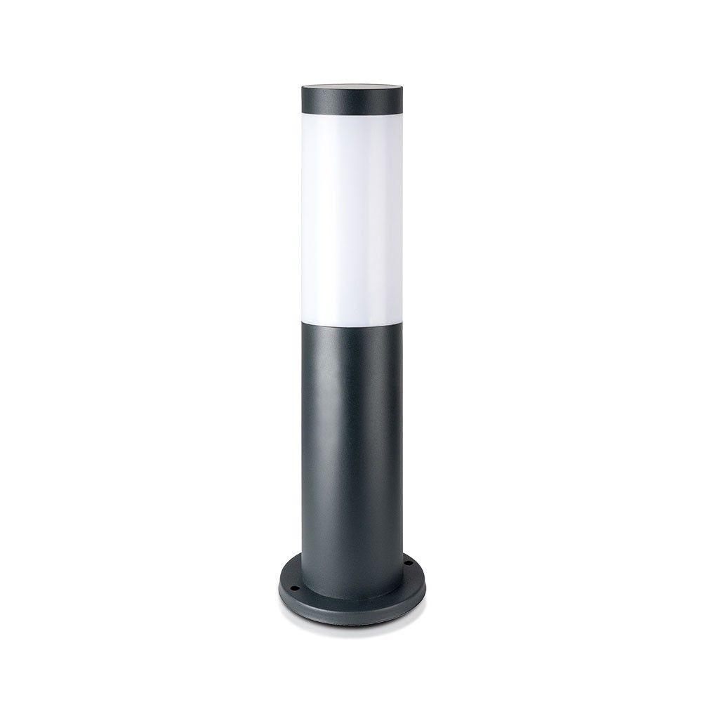 Lampa BOLLARD, Obudowa: Stal nierdzewna, Wysokość: 45cm, Gniazdo: E27, IP44, Kolor: Szary, VTAC, SKU 8959