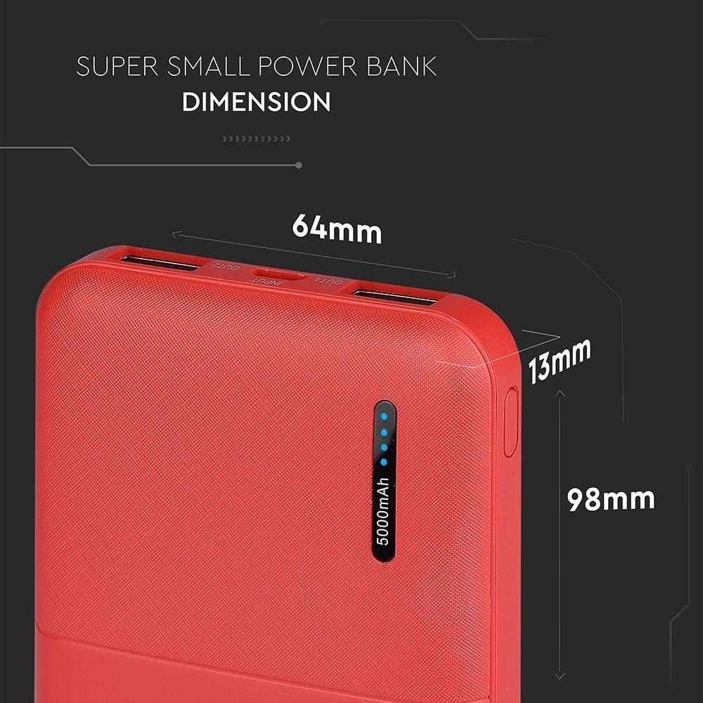 VT-3517 5000mah POWER BANK-RED