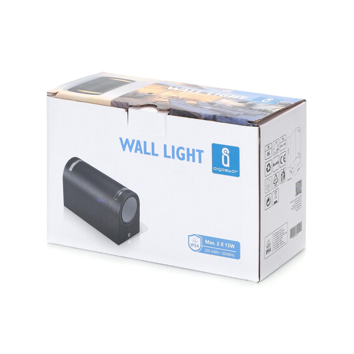 Metal Two-way Wall Light Black (Without Light Source) GU10