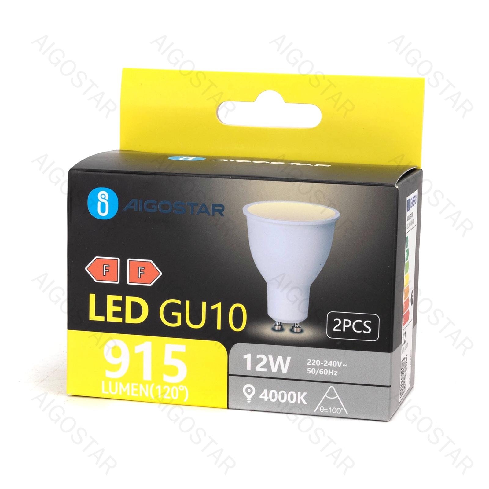 LED GU10 12W 4000K 915lm 2pcs