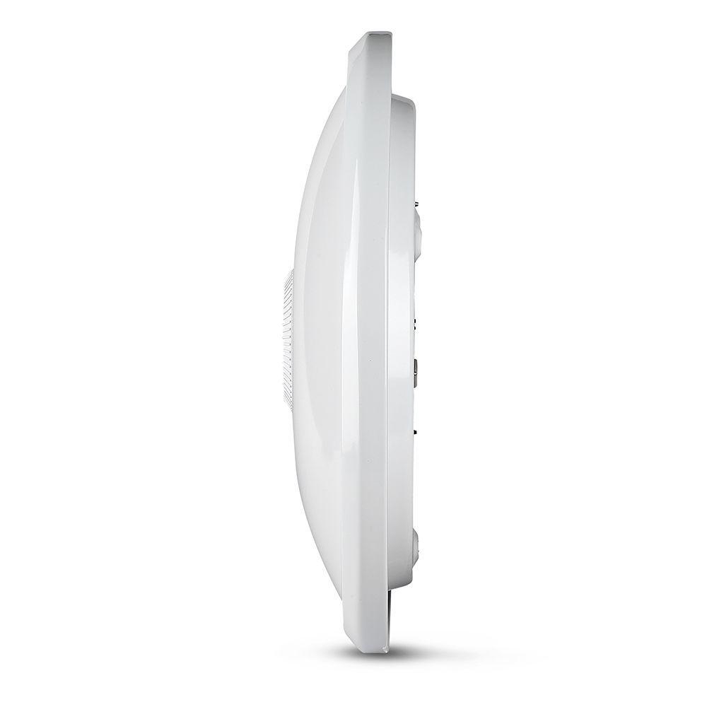 12W Plafon LED z czujnikiem PIR, Chip SAMSUNG, Barwa:6400K, VTAC, SKU 21809