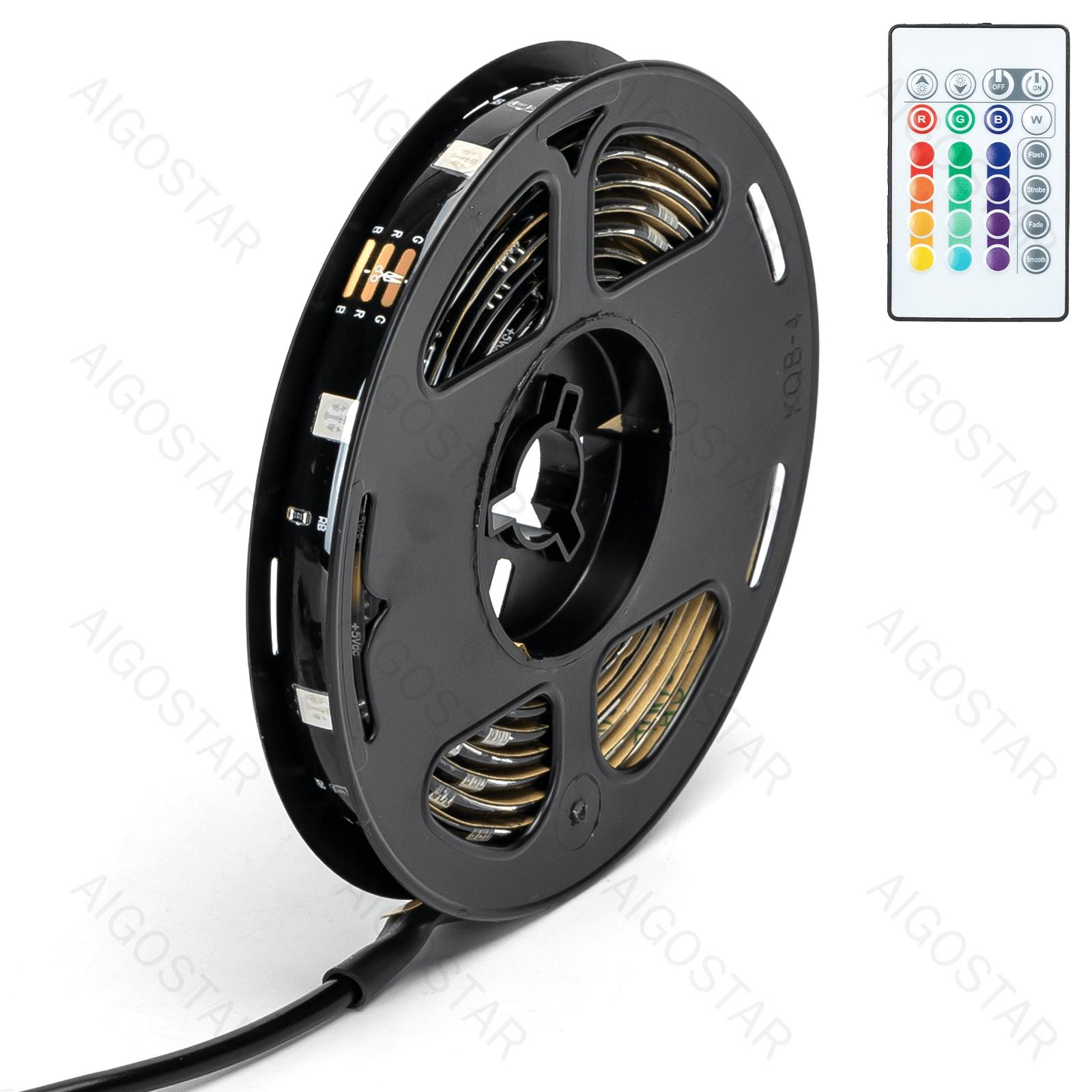 USB REMOTE CONTROL DRIP GLUE STRIP LIGHT-RGB-4.9W 2M 60LED