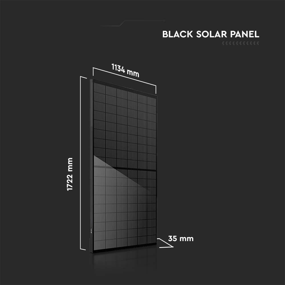 DEDYKOWANY ZESTAW PANELI FOTOWOLTAICZNYCH O MOCY (4,92 kW) PANEL VT-410B O MOCY 410kWP x 12 SZT, MONO KRYSTALICZNY, HALF CUT, W CZARNEJ RAMIE ALUMINIOWEJ, KABEL 100CM 4mm², WYMIARY (D:1722*1134*35MM) , VTAC, SKU 11562