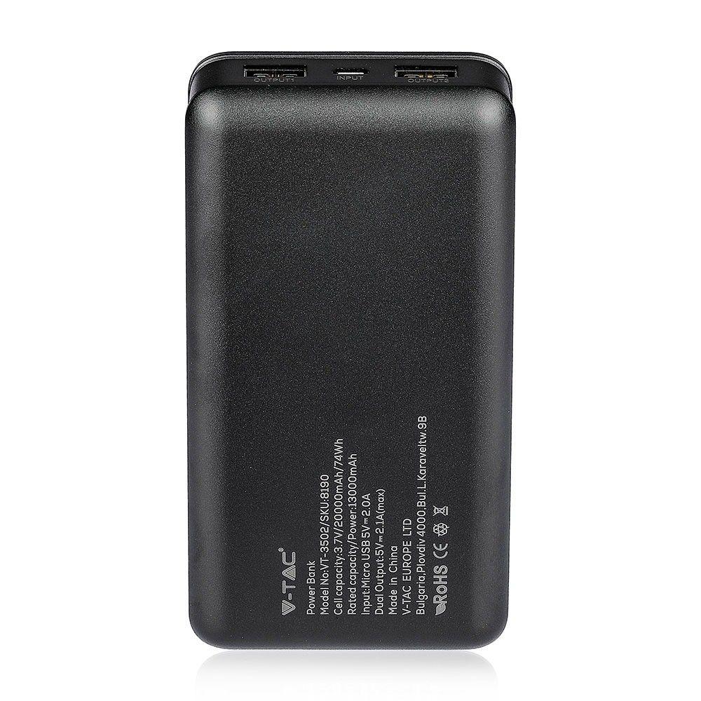 VT-3502 20000mAh POWER BANK-BLACK